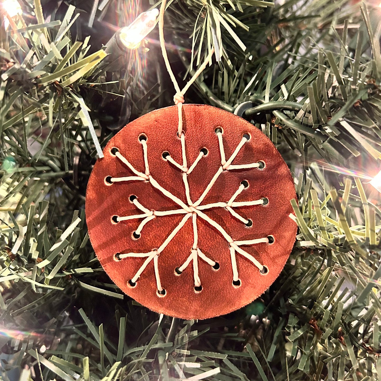 Round Leather Ornaments