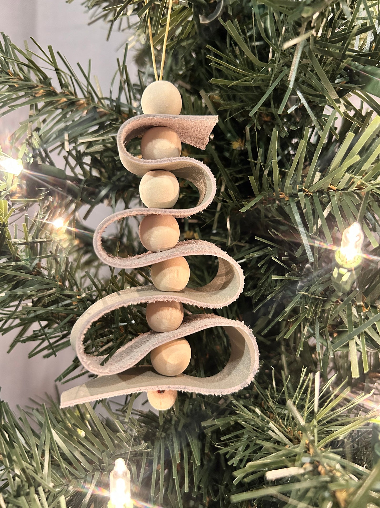Leather Tree Ornaments