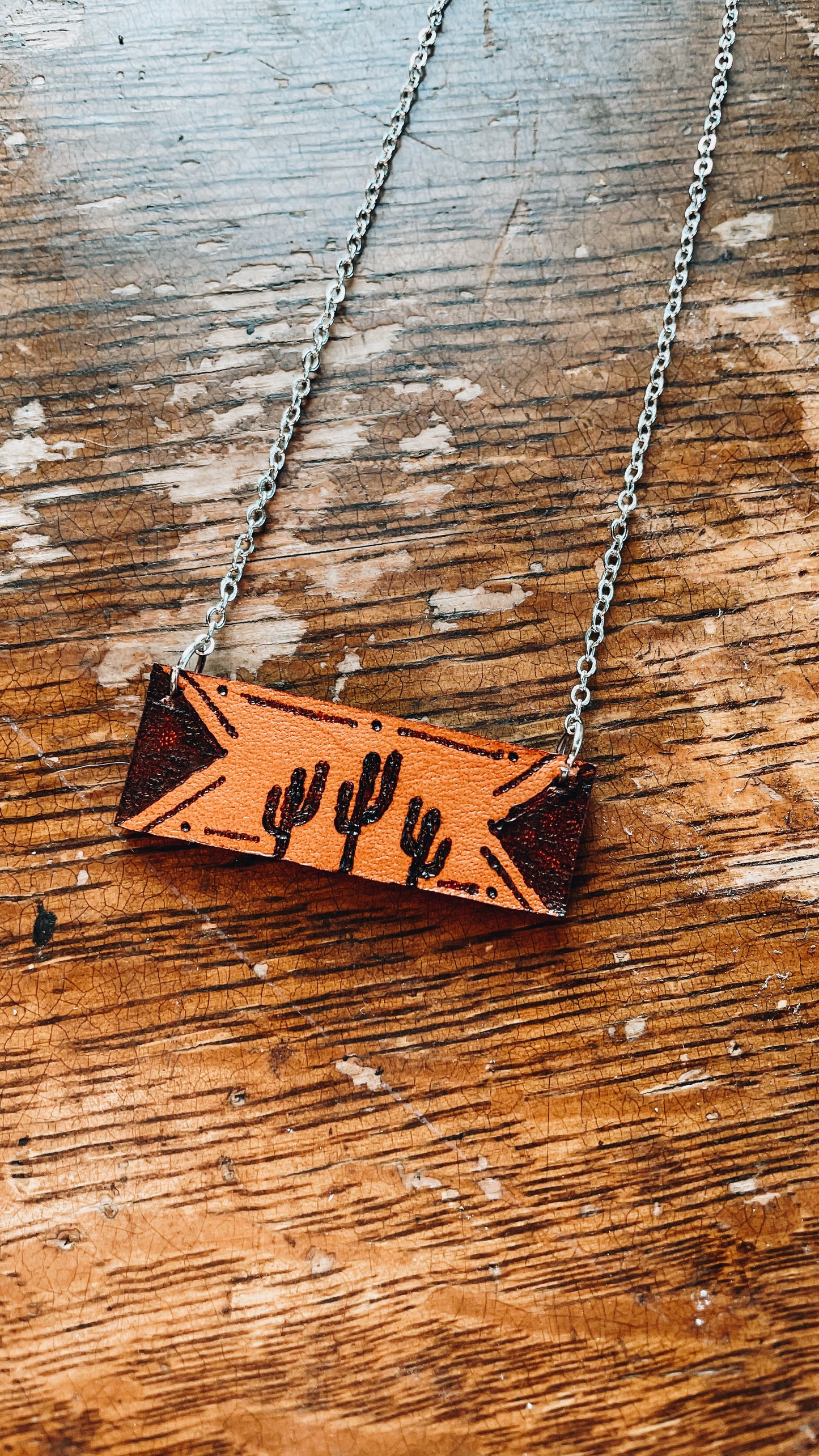 The Leather Bar Necklace